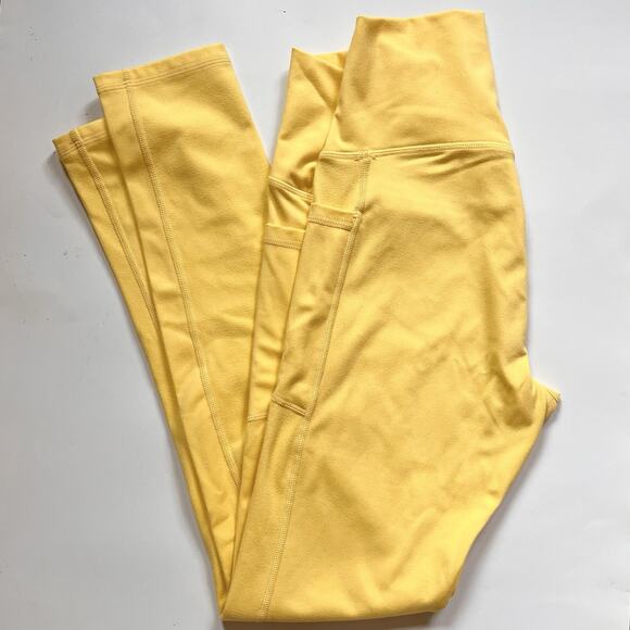 Ethos Leggings Yoga Pants Yellow Women's Large Tall - Picture 1 of 4